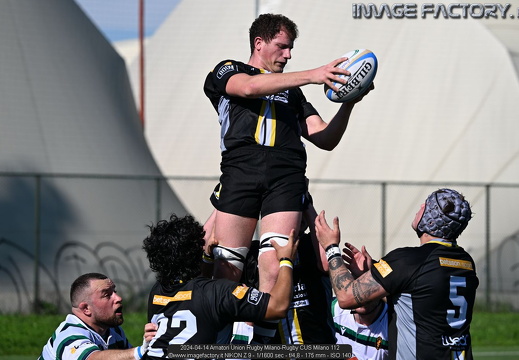 2024-04-14 Amatori Union Rugby Milano-Rugby CUS Milano (13-39)